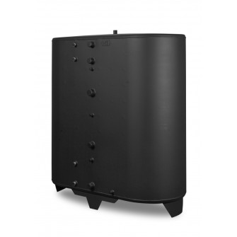 Oval Accumulator Tank 2000 L with Two Built-in Heat Exchangers