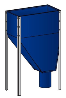 Pellet hopper 310 l (210 kg) Elektromet