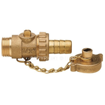 Drain ball valve 3/8", male, ITAP