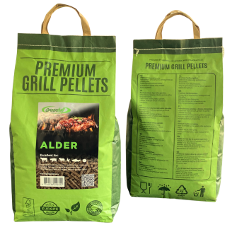 6 mm wood pellets for grilling / 8 kg paper bag