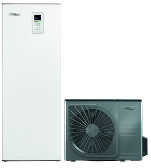 Ilma-vesilämpöpumppu integroidulla lämminvesivaraajalla 180l, L8 Split + HT12 inverter 9 kW Alpha-Innotec