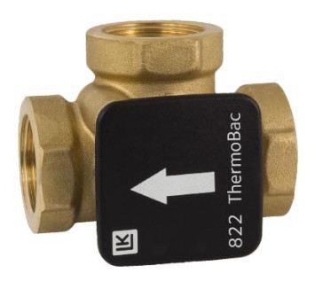 3-way check valve DN20, LK 822 ThermoBac