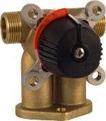 4-way mixing valve DN20, Kvs 5,5, LK 842 ThermoMix P