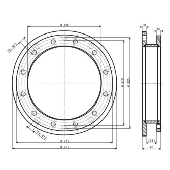 Flange 225/210 Dražice