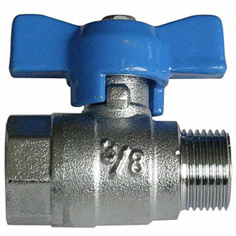 Ball valve, G 3/8" M/F, 160°C, solar system