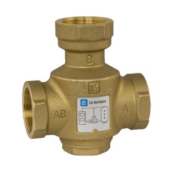 3-way thermic loading valve DN25, 55 °C, kvs 9, LK 823 ThermoVar