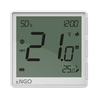 ZigBee Smart Thermostat, Li-Ion akku, valkoinen